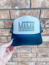 Load image into Gallery viewer, Checkered Mama Trucker Hat - Multiple Colors
