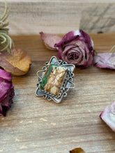 Load image into Gallery viewer, Ribbon Turquoise Sterling Silver Ring – Size 6.5 –  (Philbert Nez)