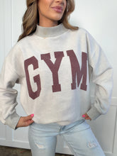 Load image into Gallery viewer, Tilly Pilates/Gym Reversible Oversized Mockneck Crew
