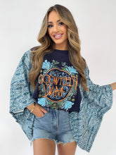 Load image into Gallery viewer, Indigo Bloom Kantha Styled Top
