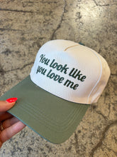 Load image into Gallery viewer, "You Look Like You Love Me" Two-Toned Canvas Cotton Cap