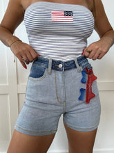 Load image into Gallery viewer, Born in the USA Judy Blue Denim Shorts