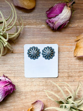 Load image into Gallery viewer, Medium Sterling Silver Concho Stud Earrings