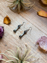 Load image into Gallery viewer, Sterling Silver Medium Blossom Dangle Earrings