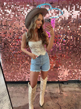 Load image into Gallery viewer, Brooke High Waisted Denim Shorts