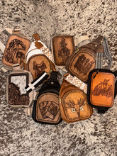 Load image into Gallery viewer, Leather Tooled Sling Bags