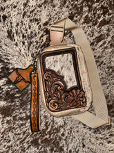 Load image into Gallery viewer, Leather Tooled Sling Bags