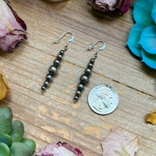 Load image into Gallery viewer, All Sterling Silver Pearls earrings simple