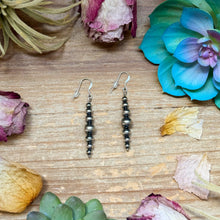 Load image into Gallery viewer, All Sterling Silver Pearls earrings simple