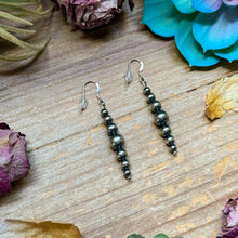 Load image into Gallery viewer, All Sterling Silver Pearls earrings simple