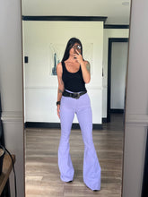 Load image into Gallery viewer, Fiona High Waisted Bell Bottom Flare Jeans - Lavender