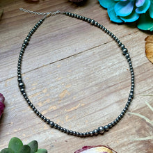 Load image into Gallery viewer, 18 inch Graduated Sterling Silver Pearls necklace