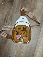 Load image into Gallery viewer, Leather Tooled Sling Bags