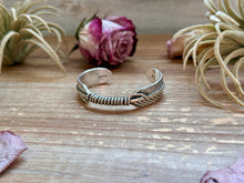Load image into Gallery viewer, Sterling Silver Hudson Feather Cuff – Fits 5.5” Wrist – Handmade by Artist Jason Ogg
