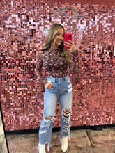 Load image into Gallery viewer, Floral Mesh Long Sleeve Top