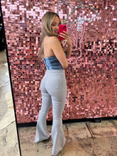 Load image into Gallery viewer, Fiona High Waisted Bell Bottom Flare Jeans - Light Grey