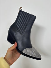 Load image into Gallery viewer, Zuri Rhinestone Pointed Mid-Calf Cowgirl Boots