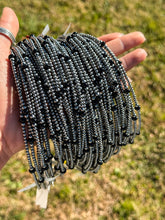 Load image into Gallery viewer, Sterling Silver Pearl &amp; Black Onyx Necklace – 15”