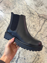 Load image into Gallery viewer, Paden Chelsea Bootie - Cognac &amp; Black