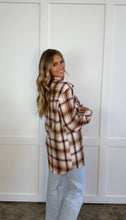 Load image into Gallery viewer, Crisp Breeze Oversized Plaid Flannel Shirt