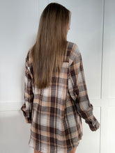Load image into Gallery viewer, Crisp Breeze Oversized Plaid Flannel Shirt