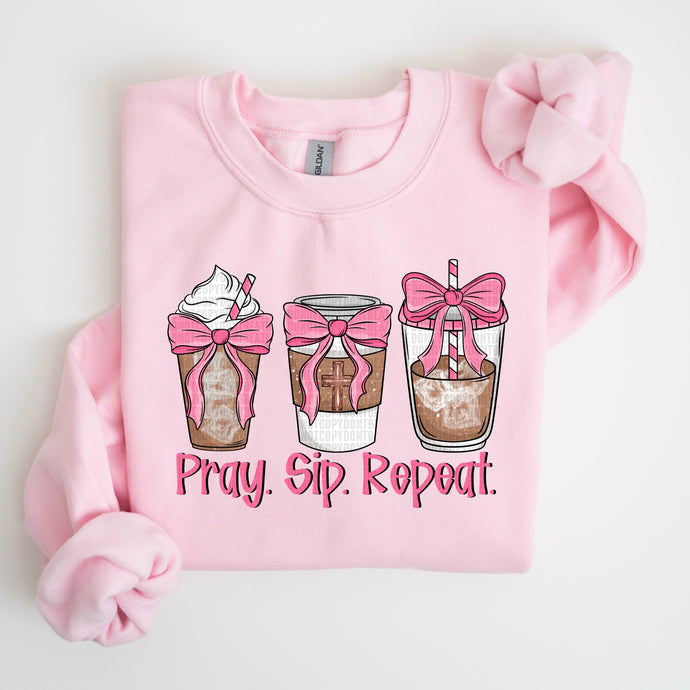 Pray Sip Repeat- Multiple Styles