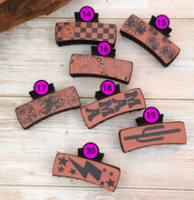 Load image into Gallery viewer, Faux Leather Hair Clips