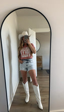 Load image into Gallery viewer, Lindsey Asymmetrical Distressed Shorts - Acid Light wash