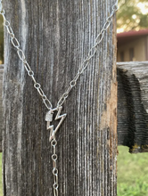 Load image into Gallery viewer, Lightening Bolt Lariat Necklace