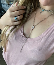 Load image into Gallery viewer, Lightening Bolt Lariat Necklace