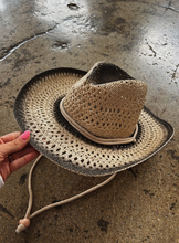 Load image into Gallery viewer, Western Straw Weave Rope String Cowboy Hat