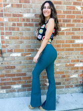 Load image into Gallery viewer, Fiona High Waisted Bell Bottom Flare Jeans - Teal