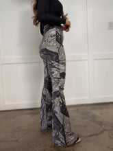Load image into Gallery viewer, Fiona High Waisted Bell Bottom Flare Jeans - Storm Grey Camo