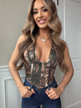 Load image into Gallery viewer, Mossy Sweetheart Halter Top
