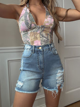 Load image into Gallery viewer, Breanne Distressed High Rise Shorts