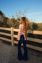 Load image into Gallery viewer, Fiona High Waisted Bell Bottom Flare Jeans - Medium Wash Denim