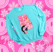 Load image into Gallery viewer, Preppy State Sweatshirt - Turquoise