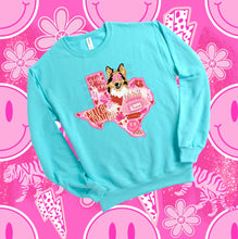 Load image into Gallery viewer, Preppy State Sweatshirt - Turquoise