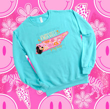 Load image into Gallery viewer, Preppy State Sweatshirt - Turquoise