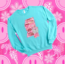 Load image into Gallery viewer, Preppy State Sweatshirt - Turquoise