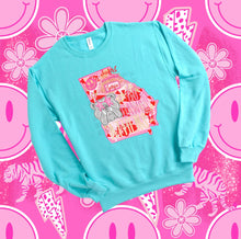 Load image into Gallery viewer, Preppy State Sweatshirt - Turquoise