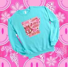 Load image into Gallery viewer, Preppy State Sweatshirt - Turquoise