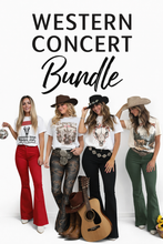 Load image into Gallery viewer, Western Country Roads Concert Bundle (1 Flare + 1 Western Tee)
