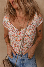 Load image into Gallery viewer, PREORDER: Izzy Ruched Short Sleeve Bodysuit