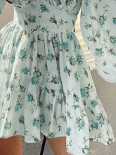 Load image into Gallery viewer, PREORDER: Sarina Lace Detail V-Neck Balloon Sleeve Dress