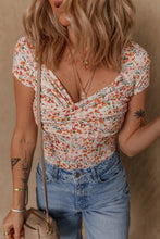 Load image into Gallery viewer, PREORDER: Izzy Ruched Short Sleeve Bodysuit
