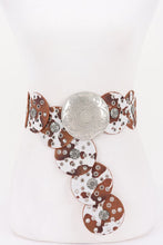 Load image into Gallery viewer, Brady Cow Print Disc Belt