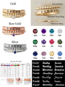 Customized Stack Ring - Week of 7.7
