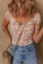 Load image into Gallery viewer, PREORDER: Izzy Ruched Short Sleeve Bodysuit
