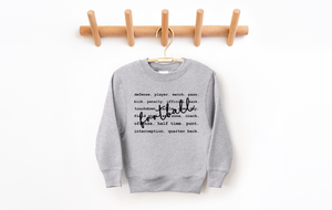 Youth Sport Writing Sweatshirt - Multiple Options